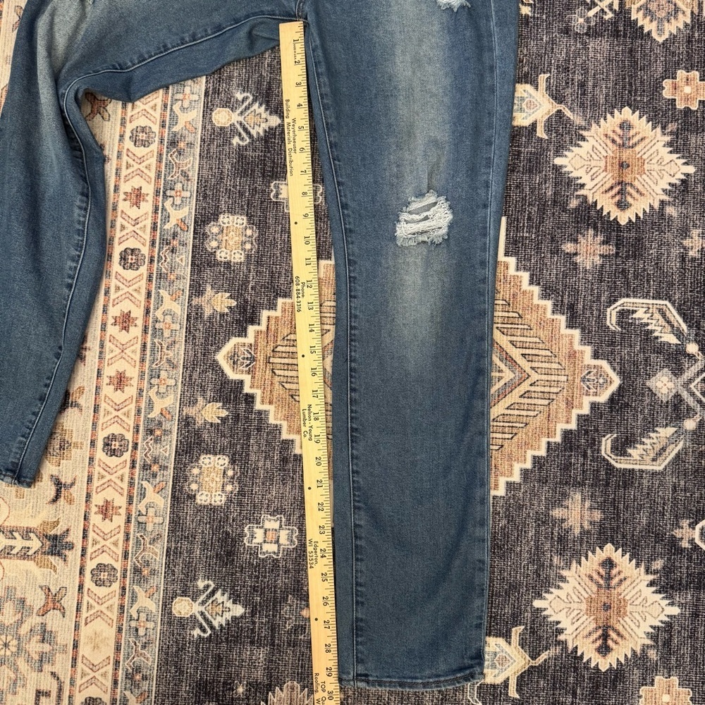 Articles of Society Women’s Mid-Rise Medium Wash Distressed Skinny Jeans Size 31 - Picture 14 of 14